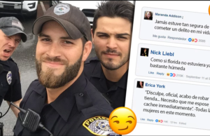 Guapos policías suben selfie al iniciar turno; su inocente foto se llena de divertidos piropos