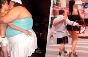 Las 20 parejas más raras que hicieron que Cupido se suicidara; La #6 se aman con todo el alma
