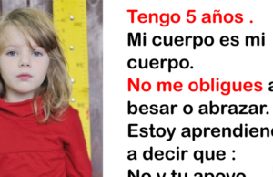 No obligues o dejes que tu hija besé a todo el mundo. Cuando vi esta campaña deje de hacerlo