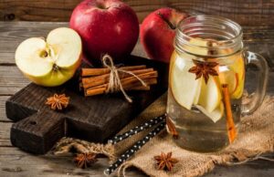 Te canela, manzana y limón para perder peso