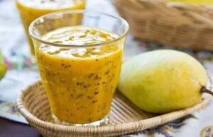 Batido de mango y chía para bajar de peso rápido