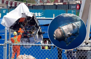 Llegan a Canadá los restos del sumergible Titán recuperados del Atlántico