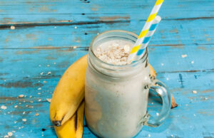 Batido de plátano y avena para adelgazar