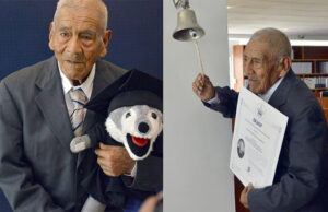 A los 86 años, don Felipe obtiene su título de ingeniero Industrial en la BUAP
